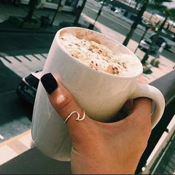 Dainty Silver Wave Ring - Picture 3 of 12